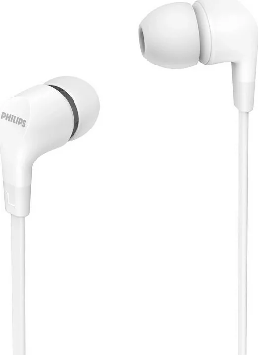 20201119160525_philips_tae1105_leyko Philips TAE1105 In-ear Handsfree με Βύσμα 3.5mm Λευκό - Image 1