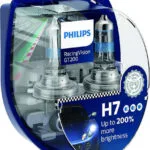Philips Λάμπες Αυτοκινήτου RacingVision GT200 H7 Αλογόνου 3600K Θερμό Λευκό 12V 55W 2τμχ 12972RGTS2