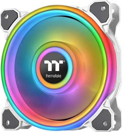 Thermaltake Riing Quad 12 RGB Radiator Fan TT Premium Case Fan 120mm με Σύνδεση 9-Pin Λευκό - Image 1