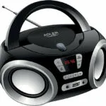 Adler Φορητό Ηχοσύστημα AD 1181 CD Boombox AD 1181 με CD / MP3 / USB / Ραδιόφωνο σε Μαύρο Χρώμα