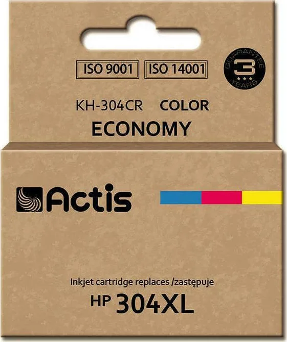 Actis Συμβατό Μελάνι Εκτυπωτή InkJet HP 304XL N9K07AE 18ml Πολλαπλό (Color) 1τμχ KH-304CR - Image 1
