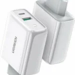 Ugreen Φορτιστής Χωρίς Καλώδιο με Θύρα USB-A και Θύρα USB-C 36W Quick Charge 4.0 Λευκός (CD170)