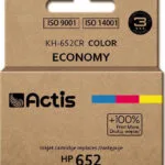 Actis Συμβατό Μελάνι Εκτυπωτή InkJet HP 652 F6V24AE 15ml Πολλαπλό (Color) 1τμχ KH-652CR