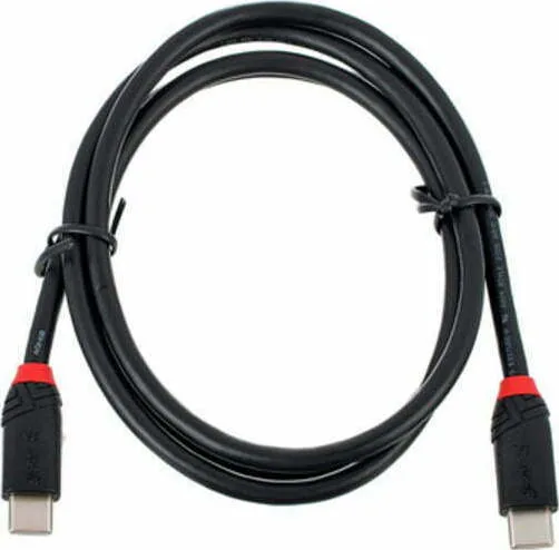 Lindy Black USB 3.1 Cable USB-C male - USB-C 60W Μαύρο 1m 36906 - Image 1