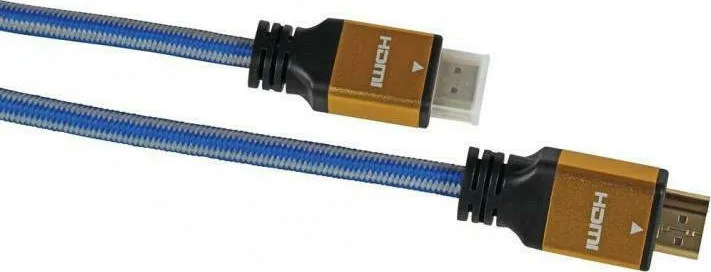 iBox HDMI 2.0 Braided Cable HDMI male - HDMI male 1.5m Μπλε (ITVFHD04) - Image 1