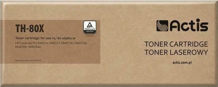20201218122848_actis_symvato_toner_hp_laserjet_pro_400_m401a_m425dn Actis Συμβατό Toner για Laser Εκτυπωτή HP 80X CF280X 6900 Σελίδων Μαύρο - Image 1