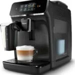 Philips Series 2200 Αυτόματη Μηχανή Espresso 1500W Πίεσης 15bar για Cappuccino με Μύλο Άλεσης Μαύρη