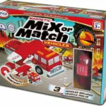 Popular PlayThings Μαγνητικό Παιχνίδι Κατασκευών Mix or Match Fire Trucks για Παιδιά 3+ Ετών 60317