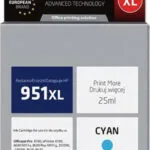 Active Jet Συμβατό Μελάνι Εκτυπωτή InkJet HP 951XL CN046AE 25ml Κυανό