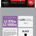 Active Jet Συμβατό Μελάνι Εκτυπωτή InkJet Brother LC-1000BK/LC-970BK 36ml Μαύρο 1τμχ AB-1000BN