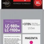 Active Jet Συμβατό Μελάνι Εκτυπωτή InkJet Brother LC-1100M/LC-980M 19.5ml Ματζέντα 1τμχ AB-1100MNX
