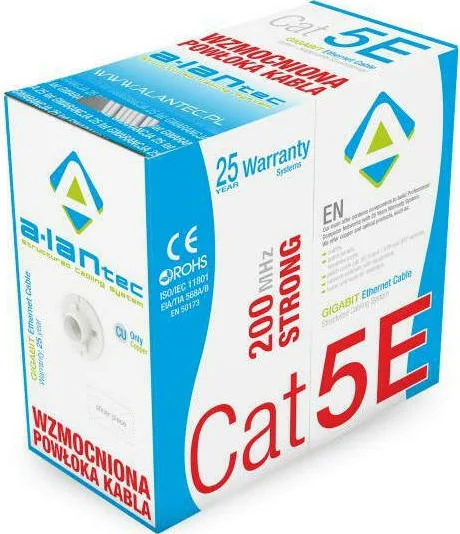 A-LAN U/UTP Cat.5e Καλώδιο Δικτύου Ethernet χωρίς ακροδέκτες 305m Γκρι 1τμχ KIU5STR305 - Image 1