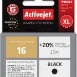 Active Jet Συμβατό Μελάνι Εκτυπωτή InkJet Lexmark 16 10N0016 15ml Μαύρο 1τμχ AL-16N