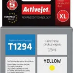 Active Jet Συμβατό Μελάνι Εκτυπωτή InkJet Epson T1294 15ml Κίτρινο 1τμχ AE-1294N