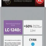 Active Jet Συμβατό Μελάνι Εκτυπωτή InkJet Brother LC-1240C 12ml Κυανό 1τμχ AB-1240CNX