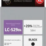 Active Jet Συμβατό Μελάνι Εκτυπωτή InkJet Brother LC-529BK 58ml Μαύρο 1τμχ AB-529BN