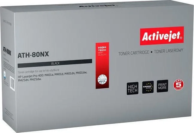 20210105141014_active_jet_symvato_toner_hp_cf280x_black Active Jet Συμβατό Toner για Laser Εκτυπωτή HP CF280X 6900 Σελίδων Μαύρο - Image 1