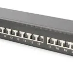 Digitus Patch Panel Shielded για Rack 1U 19" 24 Θυρών cat6a Μαύρο DN-91624S-EA-B