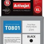 Active Jet Συμβατό Μελάνι Εκτυπωτή InkJet Epson T0801 15ml Μαύρο 1τμχ AE-801N