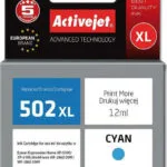 Active Jet Συμβατό Μελάνι Εκτυπωτή InkJet Epson 502XL W24010 12ml Κυανό 1τμχ AE-502CNX