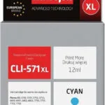 Active Jet Συμβατό Μελάνι Εκτυπωτή InkJet Canon CLI-571XL 12ml Κυανό