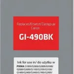 Active Jet Συμβατό Μελάνι Εκτυπωτή InkJet Canon GI-490BK 135ml Μαύρο 1τμχ AC-G490BK