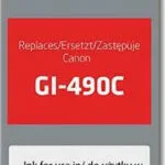 Active Jet Συμβατό Μελάνι Εκτυπωτή InkJet Canon GI-490C 70ml Κυανό 1τμχ AC-G490C