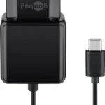 Goobay Φορτιστής με Ενσωματωμένο Καλώδιο USB-C 15W Μαύρος (45040)