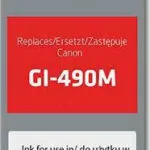 Active Jet Συμβατό Μελάνι Εκτυπωτή InkJet Canon GI-490M 70ml Ματζέντα 1τμχ AC-G490M
