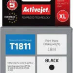 Active Jet Συμβατό Μελάνι Εκτυπωτή InkJet Epson T1811 18ml Μαύρο 1τμχ AE-1811N