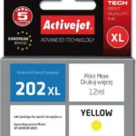 Active Jet Συμβατό Μελάνι Εκτυπωτή InkJet Epson 202XL H44010 12ml Κίτρινο
