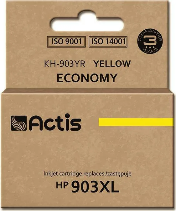 20210114143818_actis_symvato_melani_hp_903xl_kitrino Actis Συμβατό Μελάνι Εκτυπωτή InkJet HP 903XL T6M11AE 12ml Κίτρινο 1τμχ KH-903YR - Image 1