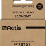 Actis Συμβατό Μελάνι Εκτυπωτή InkJet HP 302XL F6U68AE 20ml Μαύρο 1τμχ KH-302BKR