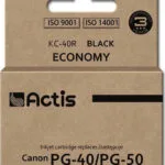 Actis Συμβατό Μελάνι Εκτυπωτή InkJet Canon PG-40/PG-50 25ml Μαύρο 1τμχ KC-40R