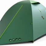 Husky Bizam 2 Plus Χειμερινή Σκηνή Camping Igloo Ορειβασίας Πράσινη για 2 Άτομα Αδιάβροχη 4000mm 290x145x120εκ.