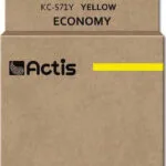 Actis Συμβατό Μελάνι Εκτυπωτή InkJet Canon CLI-571Y 12ml Κίτρινο 1τμχ KC-571Y