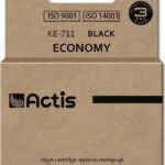 Actis Συμβατό Μελάνι Εκτυπωτή InkJet Epson T0711 15ml Μαύρο 1τμχ KE-711