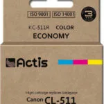 Actis Συμβατό Μελάνι Εκτυπωτή InkJet Canon CL-511 12ml Πολλαπλό (Color) 1τμχ KC-511R