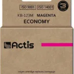 Actis Συμβατό Μελάνι Εκτυπωτή InkJet Brother LC123M 10ml Ματζέντα 1τμχ KB-123M