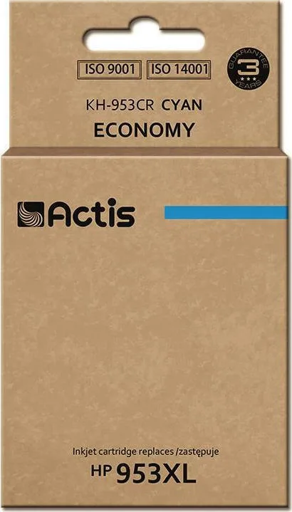 20210115144905_actis_symvato_melani_hp_953xl_kyano Actis Συμβατό Μελάνι Εκτυπωτή InkJet HP 953XL F6U16AE 25ml Κυανό 1τμχ KH-953CR - Image 1