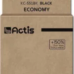 Actis Συμβατό Μελάνι Εκτυπωτή InkJet Canon CLI-551BK 12ml Μαύρο 1τμχ KC-551BK