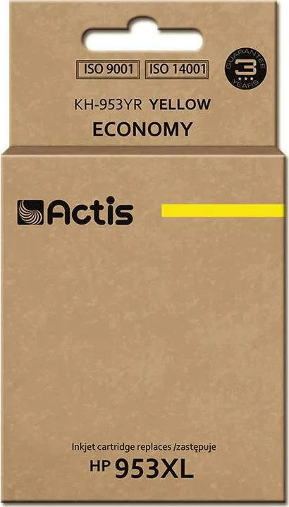 20210115155003_actis_symvato_melani_hp_953xl_kitrino Actis Συμβατό Μελάνι Εκτυπωτή InkJet HP 953XL F6U18AE 25ml Κίτρινο 1τμχ KH-953YR - Image 1