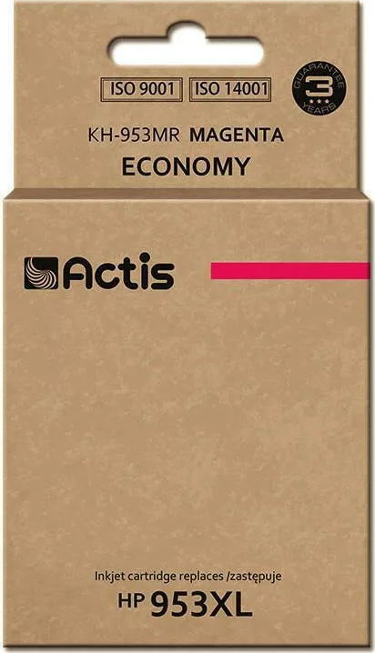 20210115160816_actis_symvato_melani_hp_953xl_matzenta Actis Συμβατό Μελάνι Εκτυπωτή InkJet HP 953XL F6U17AE 25ml Ματζέντα 1τμχ KH-953MR - Image 1