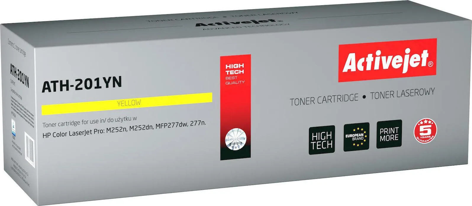 20210119153317_active_jet_symvato_toner_hp_cf402a Active Jet Συμβατό Toner για Laser Εκτυπωτή HP 201A CF402A 1400 Σελίδων Κίτρινο - Image 1