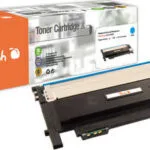 Peach Συμβατό Toner για Laser Εκτυπωτή Samsung 1000 Σελίδων Κυανό 111937