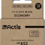 Actis Συμβατό Μελάνι Εκτυπωτή InkJet HP 652 F6V25AE 15ml Μαύρο 1τμχ KH-652BKR