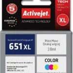 Active Jet Συμβατό Μελάνι Εκτυπωτή InkJet HP 651XL C2P11AE 330 Σελίδων 18ml Πολλαπλό (Color)