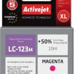Active Jet Συμβατό Μελάνι Εκτυπωτή InkJet Brother LC123M/LC121M 10ml Ματζέντα 1τμχ AB-123MN