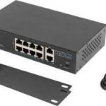 Lanberg RSFE-8P-2GE-120 Unmanaged L2 PoE+ Switch με 8 Θύρες Gigabit (1Gbps) Ethernet