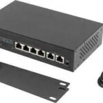 Lanberg RSFE-4P-2FE-60 Unmanaged L2 PoE+ Switch με 4 Θύρες Ethernet